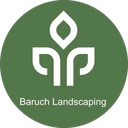 Green circle with the original white leaf company mark